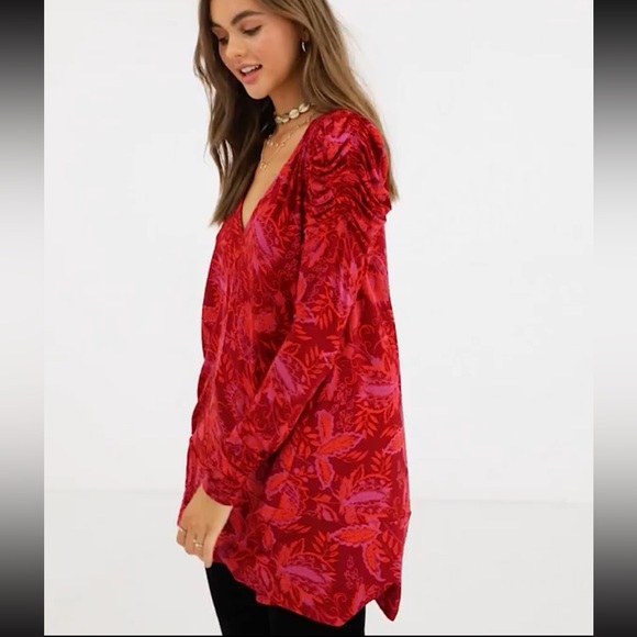 Free People hello lover puff sleeve tunic - Picture 5 of 13